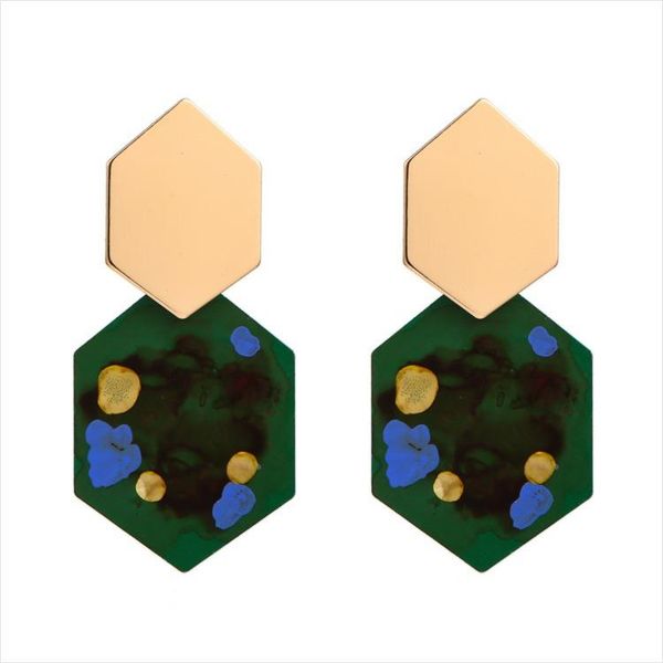 vintage three-color geometric long earrings female personality hand made graffiti earrings fashion creative dangle designer jewelry, Silver
vintage three-color geometric long earrings female personality hand made graffiti earrings fashion creative dangle designer jewelry, Silver