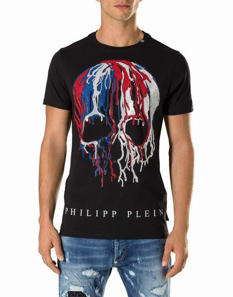 2018 Spring Mens T-shirts 3D Skull Printed Silver Rivet Cotton Short Sleeved Vest Tops Shirts Black Male Slim Sport Poloshirt Shirts 18751
2018 Spring Mens T-shirts 3D Skull Printed Silver Rivet Cotton Short Sleeved Vest Tops Shirts Black Male Slim Sport Poloshirt Shirts 18751
