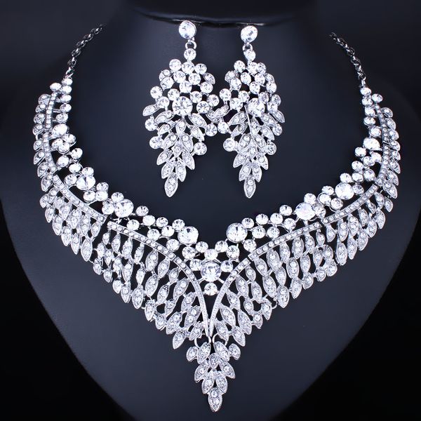 farlena jewelry silver plated clear crystal rhinestone necklace earrings set for women wedding indian jewelry set d18101003
farlena jewelry silver plated clear crystal rhinestone necklace earrings set for women wedding indian jewelry set d18101003