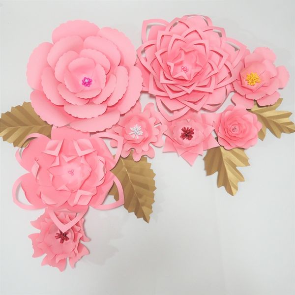 DIY 8PCS Giant Paper Flowers + 4 Leaves Flores Artificiales Fleur Artificielle Wall For Wedding Party Decorations Home Deco Fake Flowers DIY
DIY 8PCS Giant Paper Flowers + 4 Leaves Flores Artificiales Fleur Artificielle Wall For Wedding Party Decorations Home Deco Fake Flowers DIY