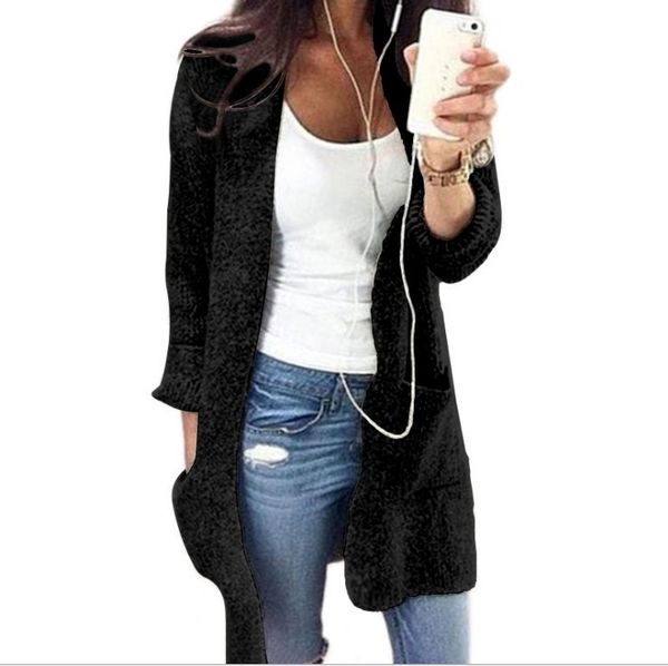 autumn 2018 kardigany women long sleeve loose knitting cardigan sweater solid female cardigan pull femme hiver drop shipping, White;black
autumn 2018 kardigany women long sleeve loose knitting cardigan sweater solid female cardigan pull femme hiver drop shipping, White;black