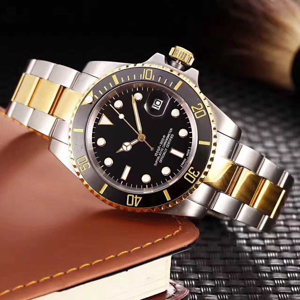 deluxe new gentry automatic watch stainless steel diving black green ceramic circle master 40mm men's watches relogio men's watch, Slivery;brown
deluxe new gentry automatic watch stainless steel diving black green ceramic circle master 40mm men's watches relogio men's watch, Slivery;brown