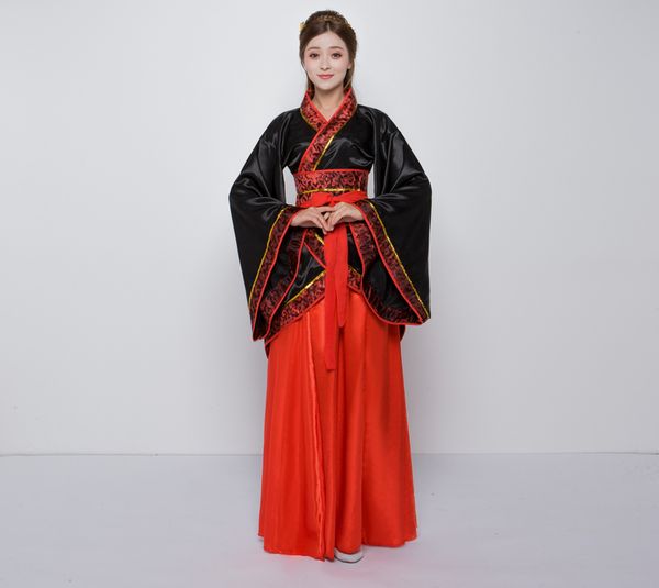 2018 summer hanfu national costume ancient chinese cosplay costume ancient chinese hanfu women clothes lady stage dress, Black;red
2018 summer hanfu national costume ancient chinese cosplay costume ancient chinese hanfu women clothes lady stage dress, Black;red