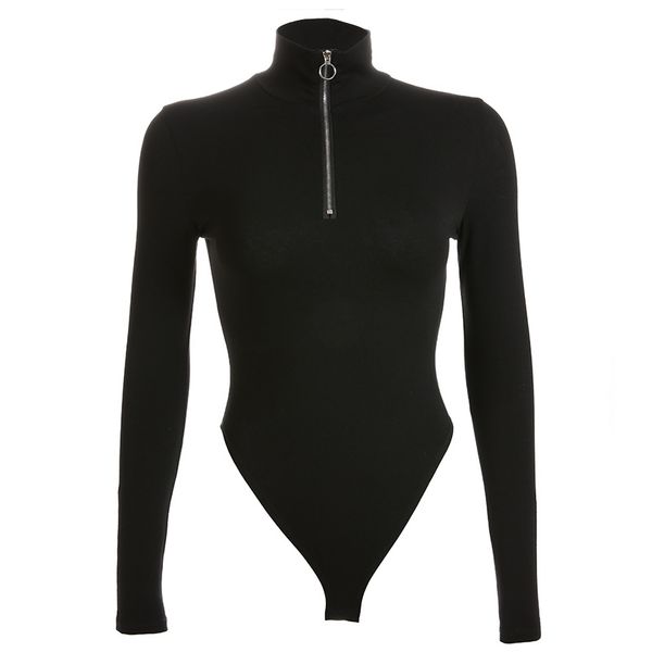 2021 autumn women jumpsuit black stand collar zipper skinny t shirt slim bodycon bottoming shirt b0758w07, White
2021 autumn women jumpsuit black stand collar zipper skinny t shirt slim bodycon bottoming shirt b0758w07, White