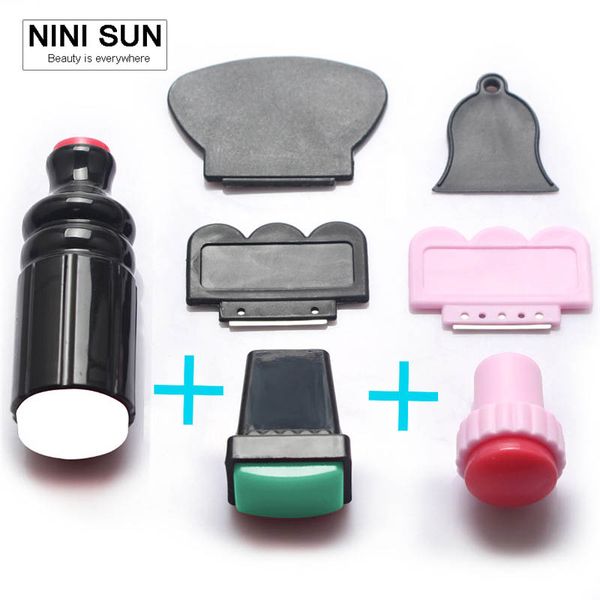 1 set/7pcs stamper nail stamping plates plastic nail stamping stamp scraper polish print transfer stamper art tools, White
1 set/7pcs stamper nail stamping plates plastic nail stamping stamp scraper polish print transfer stamper art tools, White
