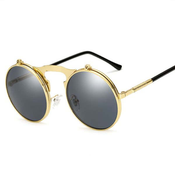 steampunk round sunglasses brand design retro men glasses vintage women flip cover sun glasses eyewear oculos masculino gafas de, White;black
steampunk round sunglasses brand design retro men glasses vintage women flip cover sun glasses eyewear oculos masculino gafas de, White;black
