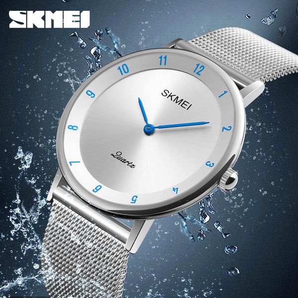 skmei simple ultra thin quartz watch stainless steel mesh strap men's watches fashion waterproof clock men casual wristwatches, Slivery;brown
skmei simple ultra thin quartz watch stainless steel mesh strap men's watches fashion waterproof clock men casual wristwatches, Slivery;brown