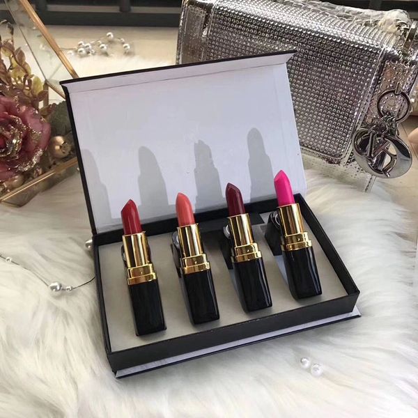 4pcs/set Famous Brand Makeup lipstck set with box good gift for Birthday&Holidays 37/42/43/96 colors 3.5/pcs Moisturizing free shopping
4pcs/set Famous Brand Makeup lipstck set with box good gift for Birthday&Holidays 37/42/43/96 colors 3.5/pcs Moisturizing free shopping