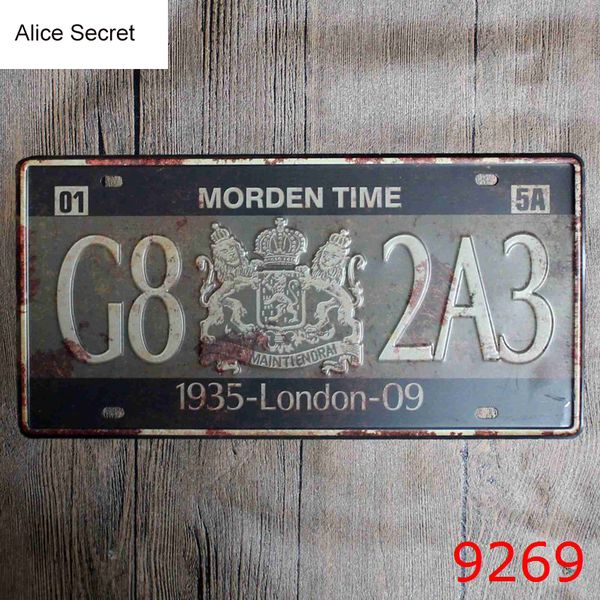 car no. decorative metal plates vintage metal tin sign wall art craft painting art for home bar store pub 15x30cm
car no. decorative metal plates vintage metal tin sign wall art craft painting art for home bar store pub 15x30cm