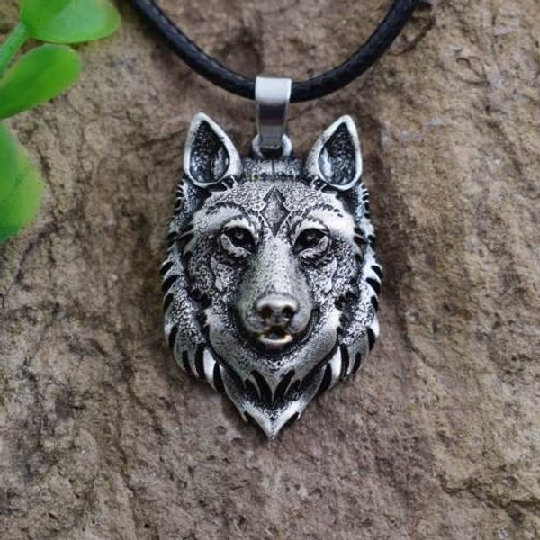 sanlan 1pcs wolf head necklace pendant animal power norse viking amulet necklaces pendants men women gift jewelry, Silver
sanlan 1pcs wolf head necklace pendant animal power norse viking amulet necklaces pendants men women gift jewelry, Silver