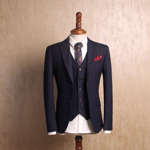 new arrival fashion vintage dark blue gold stripe slim male suit hihg quality casual dress autumn winter size s m xl xxl, White;black
new arrival fashion vintage dark blue gold stripe slim male suit hihg quality casual dress autumn winter size s m xl xxl, White;black