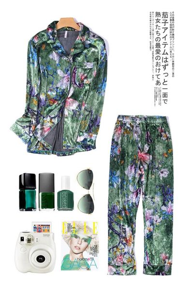 4 colors 2019 autumn winter warm thicken velvet pajamas set women loose nightgown tracksuit two piece suit sleepwear brand femme, Blue;gray
4 colors 2019 autumn winter warm thicken velvet pajamas set women loose nightgown tracksuit two piece suit sleepwear brand femme, Blue;gray