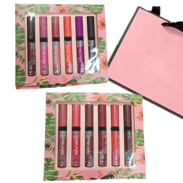 

Secret makeup et velvet matte liquid lip tick 12 color lip glo 1 et 12pc lipglo with pink gift paper bag co metic c dhl