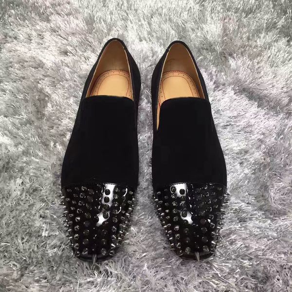 perfect business men slip on moccasin shoes gentleman square toe spikes red bottom loafers luxury party wedding dress original box,eu47, Black
perfect business men slip on moccasin shoes gentleman square toe spikes red bottom loafers luxury party wedding dress original box,eu47, Black