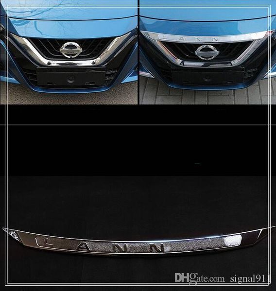abs chrome 1pcs grill up decoration trim, decoratoion steamer with logo for nissan lannia/bluebird 2016
abs chrome 1pcs grill up decoration trim, decoratoion steamer with logo for nissan lannia/bluebird 2016