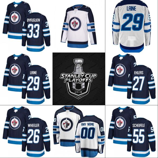 Winnipeg Jets 2018 Stanley Cup Playoffs 26 Blake Wheeler 27 Nikolaj Ehlers 29 Patrik Laine 33 Dustin Byfuglien 55 Mark Scheifele Jerseys
Winnipeg Jets 2018 Stanley Cup Playoffs 26 Blake Wheeler 27 Nikolaj Ehlers 29 Patrik Laine 33 Dustin Byfuglien 55 Mark Scheifele Jerseys