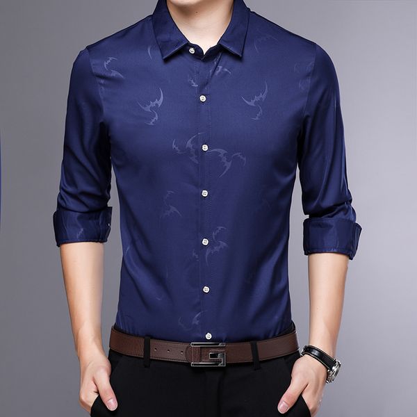 2018 new autumn fashion brand men clothes slim fit men long sleeve shirt casual shirts social plus size -4x, White;black
2018 new autumn fashion brand men clothes slim fit men long sleeve shirt casual shirts social plus size -4x, White;black