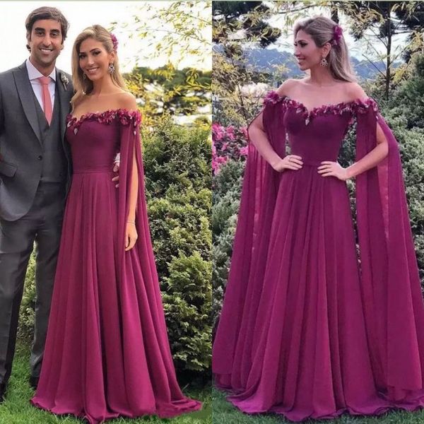 vintage 2018 long sleeve evening dresses floral off shoulder neckline a-line plum chiffon prom dresses long, Black;red
vintage 2018 long sleeve evening dresses floral off shoulder neckline a-line plum chiffon prom dresses long, Black;red