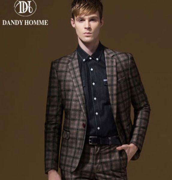 men formal suits blazers autumn retro brown plaid christmas gifts super slim thicken business man wedding groom blazer jackets, White;black
men formal suits blazers autumn retro brown plaid christmas gifts super slim thicken business man wedding groom blazer jackets, White;black