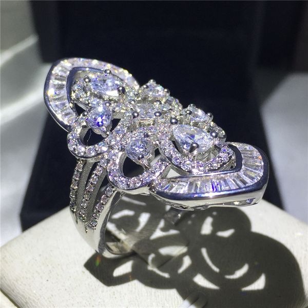 vecalon luxury baroque court style ring 925 sterling silver 5a zircon cz engagement wedding band rings for women men finger ring, Slivery;golden
vecalon luxury baroque court style ring 925 sterling silver 5a zircon cz engagement wedding band rings for women men finger ring, Slivery;golden
