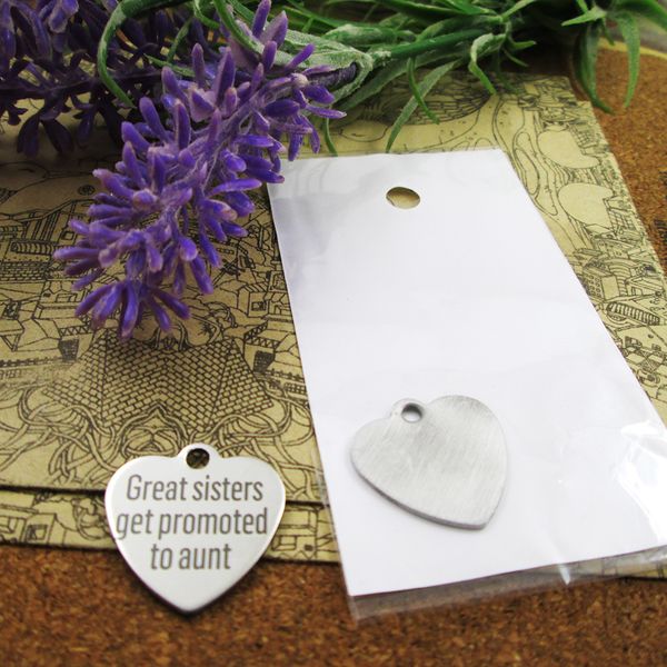 40pcs--"great sisters get promoted to aunt"stainless steel charms more style for choosing diy charms pendants for necklace, Bronze;silver
40pcs--"great sisters get promoted to aunt"stainless steel charms more style for choosing diy charms pendants for necklace, Bronze;silver