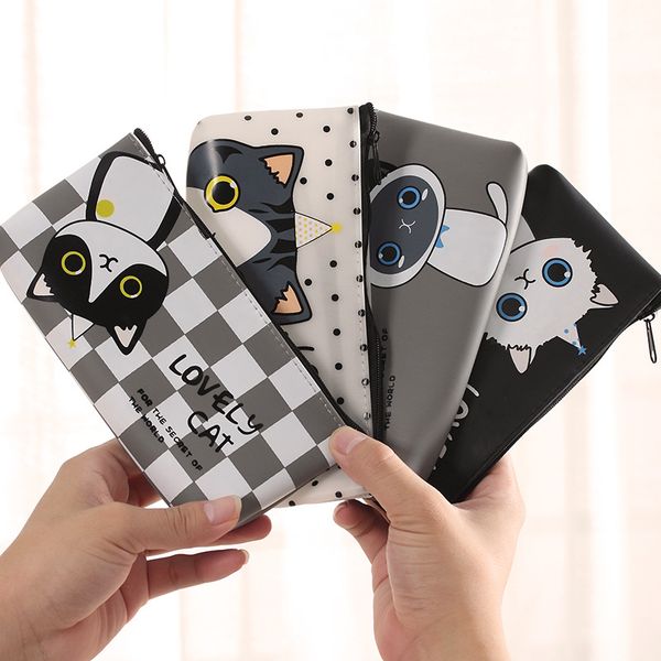 t42 kawaii cute lovely cat pu pen bag pencil case storage organizer student stationery school supply birthday gift
t42 kawaii cute lovely cat pu pen bag pencil case storage organizer student stationery school supply birthday gift