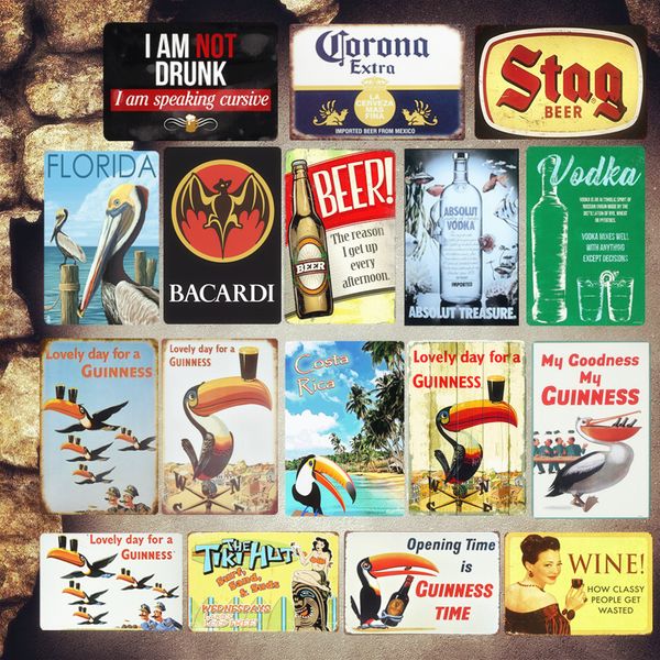 guinness plaque vintage metal tin signs bar pub decorative plates vodka wall stickers corona iron poster beer advertising sign
guinness plaque vintage metal tin signs bar pub decorative plates vodka wall stickers corona iron poster beer advertising sign
