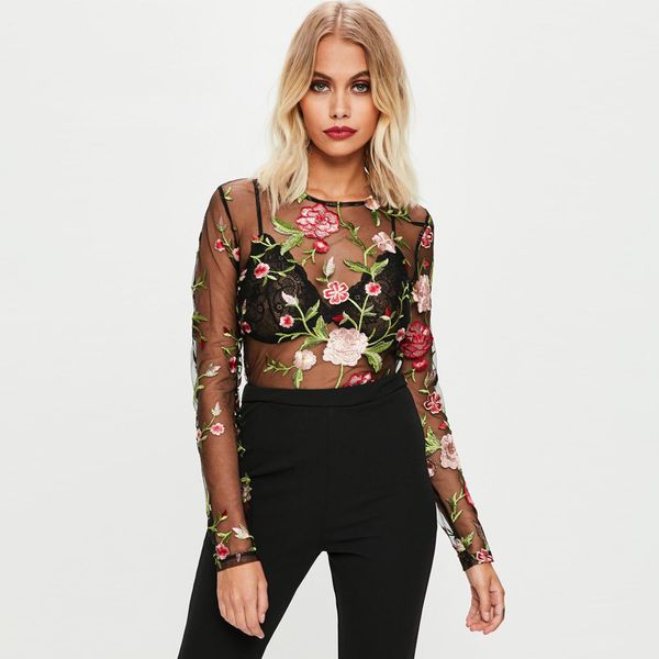 round neck mesh perspective piece briefs long sleeve embroidery flower stitching women's clothing women's jumpsuits rompers women, Black;white
round neck mesh perspective piece briefs long sleeve embroidery flower stitching women's clothing women's jumpsuits rompers women, Black;white