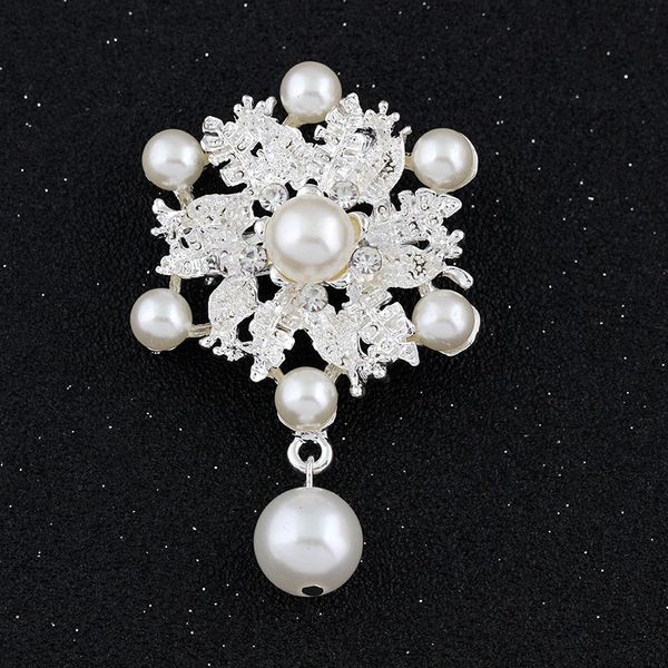 bride engagement fashion imitation pearl brooches rhinestone flower gold silver black women brooches gift for wedding, Gray
bride engagement fashion imitation pearl brooches rhinestone flower gold silver black women brooches gift for wedding, Gray