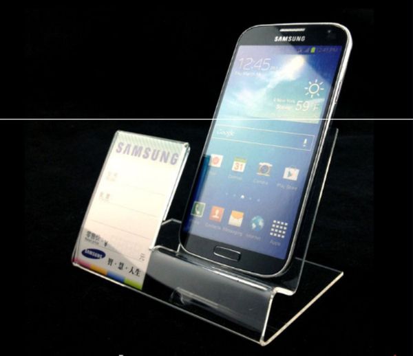 New Large screen Acrylic cell phone mounts mobile phone Display Stand With Price Label billboard Holder for 6inch iphone samsung Galaxy S9
New Large screen Acrylic cell phone mounts mobile phone Display Stand With Price Label billboard Holder for 6inch iphone samsung Galaxy S9