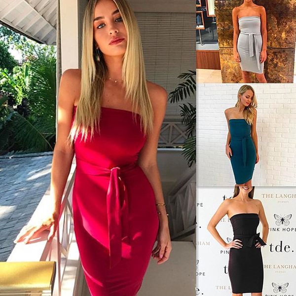 women's clothing 2019 summer fashion vintage party bodycon strapless pencil dresses for womens evening dress women clothes, White;black
women's clothing 2019 summer fashion vintage party bodycon strapless pencil dresses for womens evening dress women clothes, White;black
