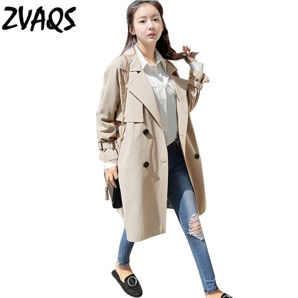 zvaqs long trench coat female spring autumn women's windbreaker loose outwear for lady clothes belt casaco feminino jf220, Tan;black
zvaqs long trench coat female spring autumn women's windbreaker loose outwear for lady clothes belt casaco feminino jf220, Tan;black