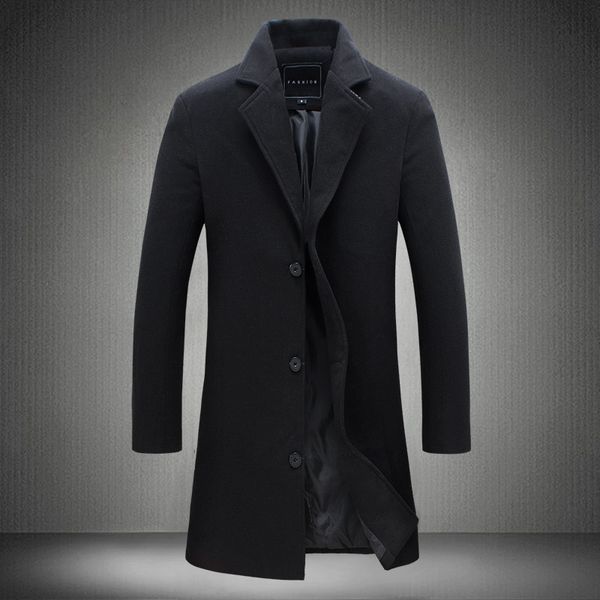 men's autumn and winter new long solid color single-breasted windbreaker large size casual style jacket trench coat men afog-dfg, Tan;black
men's autumn and winter new long solid color single-breasted windbreaker large size casual style jacket trench coat men afog-dfg, Tan;black