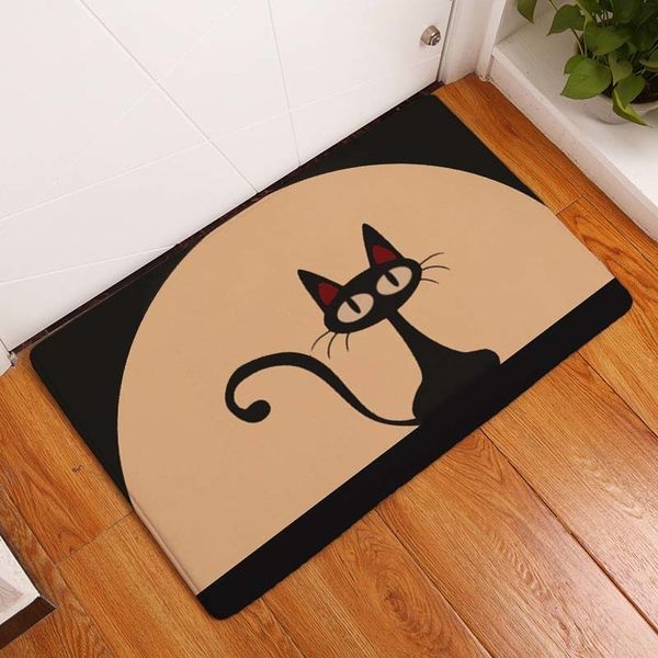 kawaii welcome floor mats animal cat printed bathroom kitchen carpets doormats cat floor mat for living room anti-slip tapete