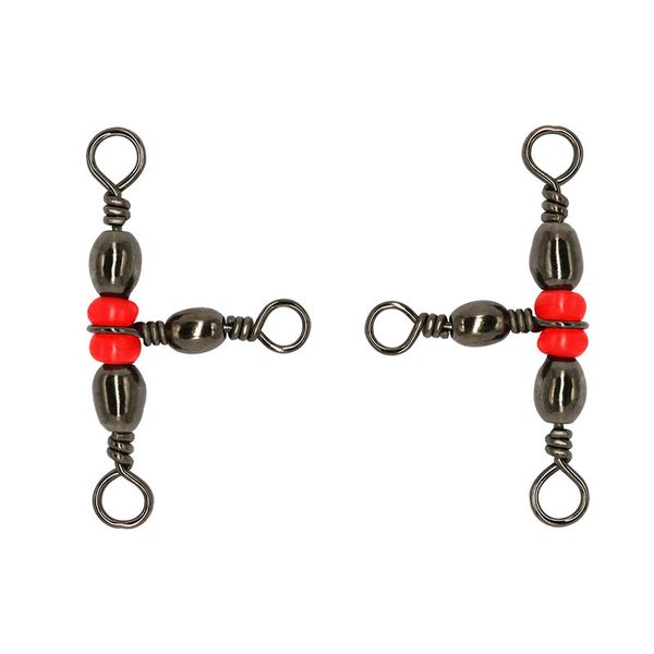 50pcs/lot solid ring 3 way cross-line brass barrel triple swivels with beads fishing bearing swivel connector 6# 8# 10# 12# 14#
50pcs/lot solid ring 3 way cross-line brass barrel triple swivels with beads fishing bearing swivel connector 6# 8# 10# 12# 14#