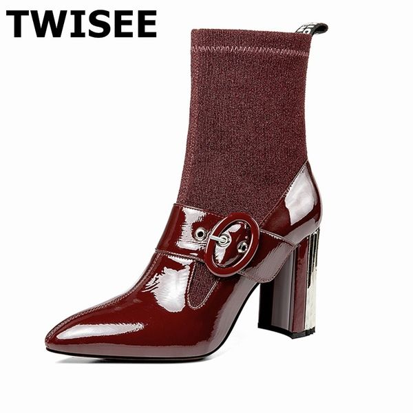mid calf boots selling warm fashion pumps patent leather woman party shoes mixed colors comfort zipper red black
mid calf boots selling warm fashion pumps patent leather woman party shoes mixed colors comfort zipper red black