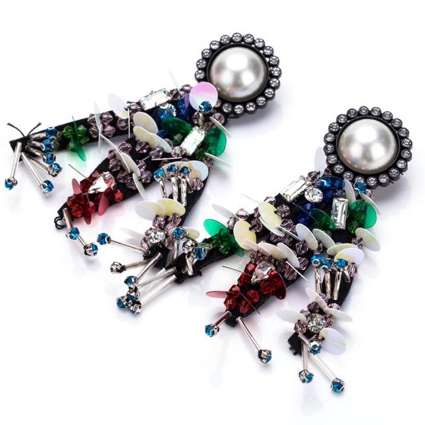 sequin dangle earrings for women bohemian elegant long earrings handmade floral earing 2018 fashion costume jewelry, Silver
sequin dangle earrings for women bohemian elegant long earrings handmade floral earing 2018 fashion costume jewelry, Silver
