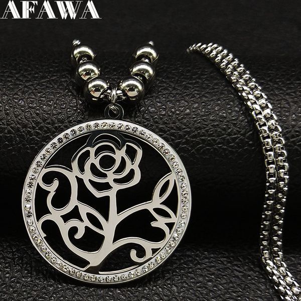 2018 rose flower crystal stainless steel statement necklace for women silver color bead long necklaces jewelry bisuteria n18743
2018 rose flower crystal stainless steel statement necklace for women silver color bead long necklaces jewelry bisuteria n18743