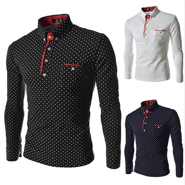 new fashion men golf t-shirts trendy wave point self-cultivation long sleeved tide comfortable polo shirt top, Black;blue
new fashion men golf t-shirts trendy wave point self-cultivation long sleeved tide comfortable polo shirt top, Black;blue