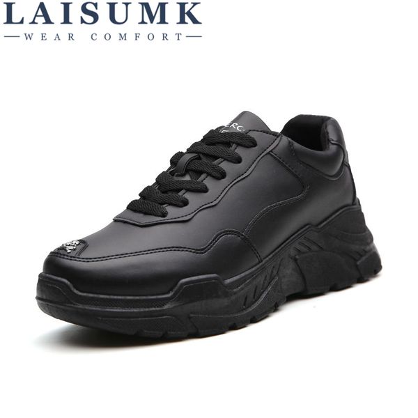 laisumk men pu leather shoes black white casual brand male shoes comfortable casual for boy hard-wearing platform
laisumk men pu leather shoes black white casual brand male shoes comfortable casual for boy hard-wearing platform