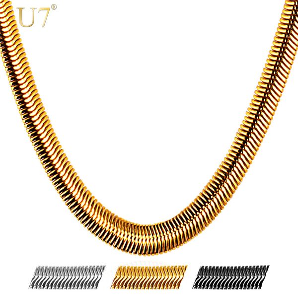 u7 snake chain hip hop jewelry for men necklace wholesale gold color stainless steel male gift rock kpop rapper necklace n565, Silver
u7 snake chain hip hop jewelry for men necklace wholesale gold color stainless steel male gift rock kpop rapper necklace n565, Silver