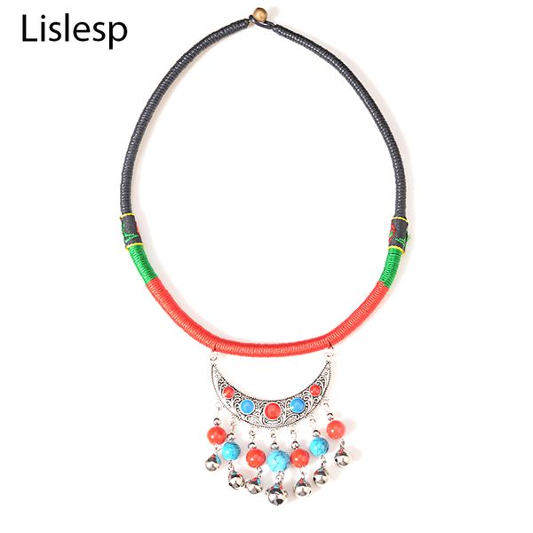 lislesp ethnic customs torques handmade wind rope chain stone tassel pendant statement chokers bohemian vintage necklace collar, Silver
lislesp ethnic customs torques handmade wind rope chain stone tassel pendant statement chokers bohemian vintage necklace collar, Silver