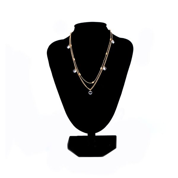 1 pcs new fashion crystal rhinestones multi-layer gold&silver color clavicle necklace for women's fashion jewelry gift
1 pcs new fashion crystal rhinestones multi-layer gold&silver color clavicle necklace for women's fashion jewelry gift