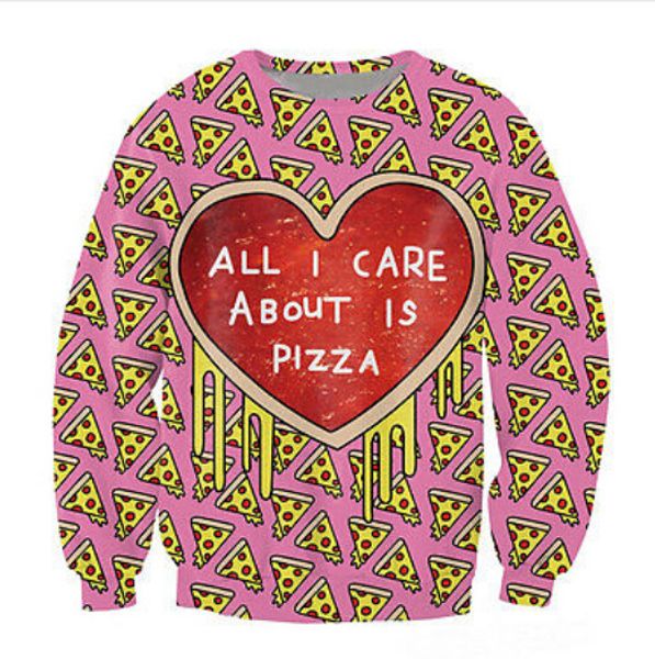 новое прибытие мода мужчины / женщины все, что я забочусь о пицца смешно 3d печатных толстовка стиль мода повседневная толстовка b216, Black
новое прибытие мода мужчины / женщины все, что я забочусь о пицца смешно 3d печатных толстовка стиль мода повседневная толстовка b216, Black