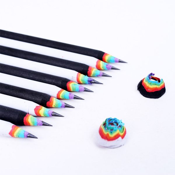 2b rainbow pencils creative children wood pencil student stationery office supplies black white pencils t1i369 500pcs
2b rainbow pencils creative children wood pencil student stationery office supplies black white pencils t1i369 500pcs