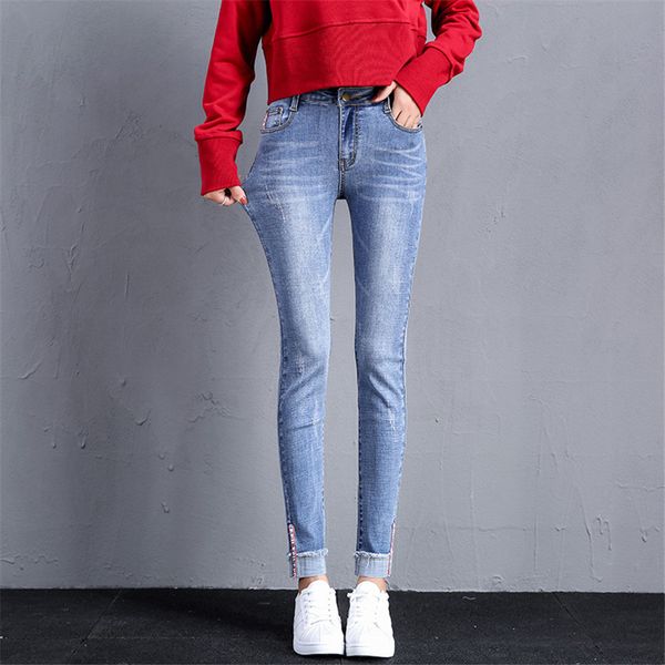 autumn fashion jeans for women high waist curl elastic casual denim pants skinny pencil pants female trousers stretch jeans, Blue
autumn fashion jeans for women high waist curl elastic casual denim pants skinny pencil pants female trousers stretch jeans, Blue