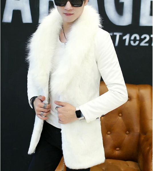 men's fall winter european and american fashion new style xieshen personality trend fur collar warm long style fur coat / m-2xl, Black
men's fall winter european and american fashion new style xieshen personality trend fur collar warm long style fur coat / m-2xl, Black