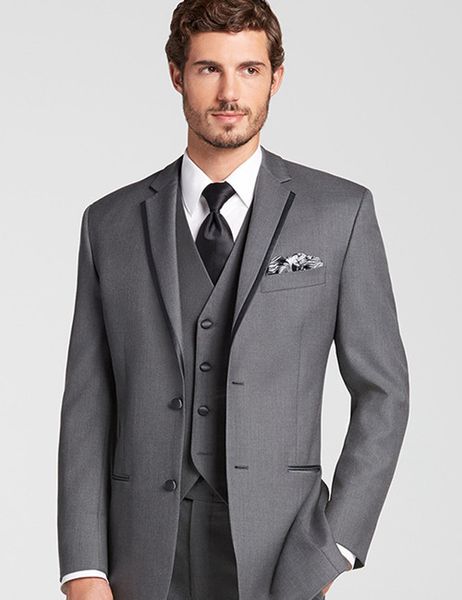 custom costume homme grey suit men jacket black edge suit pants skinny tuxedo formal men suits wedding business 3 pieces d6710, White;black
custom costume homme grey suit men jacket black edge suit pants skinny tuxedo formal men suits wedding business 3 pieces d6710, White;black