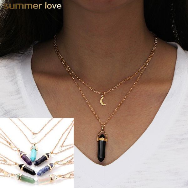 bullet shaped necklaces friends crystal opals natural stone bullet moon pendant necklace double layer choker necklaces for women jewelr, Silver
bullet shaped necklaces friends crystal opals natural stone bullet moon pendant necklace double layer choker necklaces for women jewelr, Silver