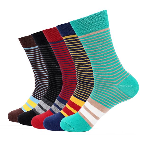 men's color stripes socks the latest design popular men's socks fashion designer coloured cotton 5 pairs/lot, Black
men's color stripes socks the latest design popular men's socks fashion designer coloured cotton 5 pairs/lot, Black